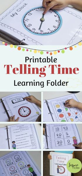 A little bit every day and my daughter learned to read the analog clock! #tellingtime #kindergarten #firstgrade #activities Learning Folder, How To Tell Time, Kindergarten Lesson Plans, Teaching Time, Homeschool Classroom, Math Time, Unit Studies, Kindergarten Lessons, Learning Time