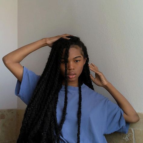 Long Marley Twists, Quenlin Blackwell, Black Hair Protective Styles, Twa Hairstyles, Faux Locs Hairstyles, Braids Hairstyles Pictures, Earthy Outfits, Black Femininity, Love Your Hair