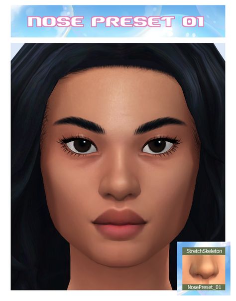 https://stretchskeleton.tumblr.com/post/186613798623/4-nose-presets-for-female-sims-nose-preset-01-t-e Female Sims, Sims 4 Cas Mods, Sims 4 Anime, Sims 4 Mm Cc, Sims 4 Body Mods, Sims 4 Cc Skin, Tumblr Sims 4, Sims 4 Mm, Sims 4 Characters