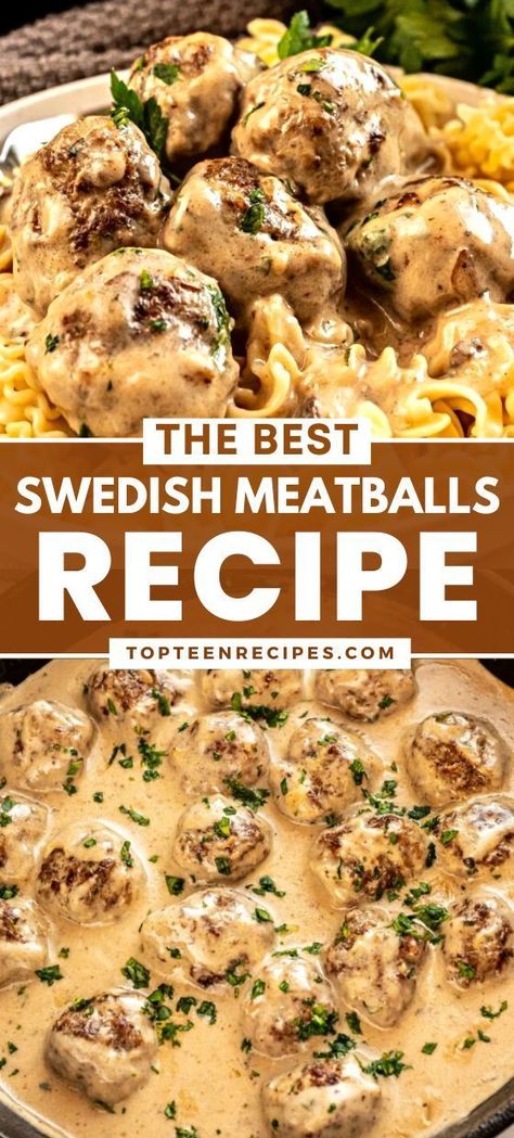 Recipe For Swedish Meatballs, Meatballs Gravy, Best Swedish Meatball Recipe, Traditional Swedish Meatballs, Best Swedish Meatballs, Meatballs And Gravy, Meatball Recipes Easy, Beef Casserole Recipes, Meatballs Recipe