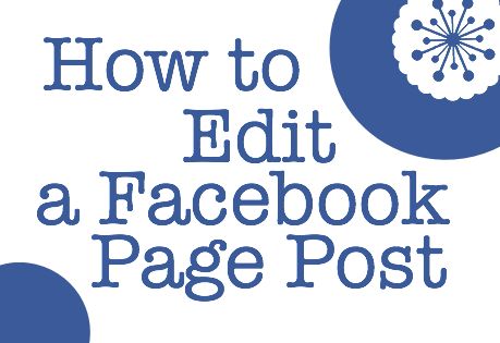 How to Edit a Facebook Page Post #tips #socialmedia #FB #Facebook #blogging Facebook Tips, How To Use Facebook, Website Optimization, Blog Ideas, Pinterest Tips, Money Ideas, Tech Tips, Life Ideas, Facebook Post