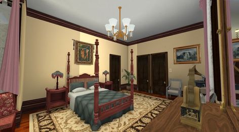 Bedrooms Bloxburg, Bloxburg Vintage, Bloxburg Custom, Second Floor Bedroom, Charmed House, Cullen House, Bloxburg Cottage, Vintage Bedrooms, Bloxburg Interior