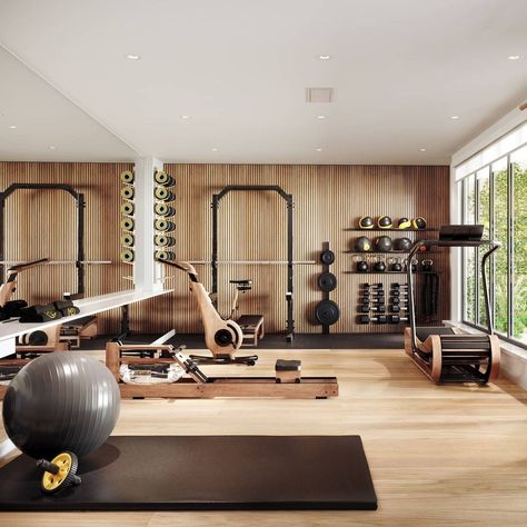 Ruang Gym, Dream Home Gym, Wellness Room, Home Gym Setup, Workout Room Home, Basement Gym, Desain Pantry, Gym Room At Home, Gym Interior