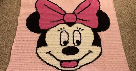 patterns, thoughts, and tips from a crochet designing stay at home mom. The patterns I write up here are free, but I may post paid patterns. Minnie Mouse Crochet Blanket, Crochet Blanket Pattern Free, C2c Crochet Blanket Pattern, Minnie Mouse Crochet, Minnie Mouse Blanket, Mouse Crochet, C2c Crochet Blanket, Crochet Graphs, Knit Rug