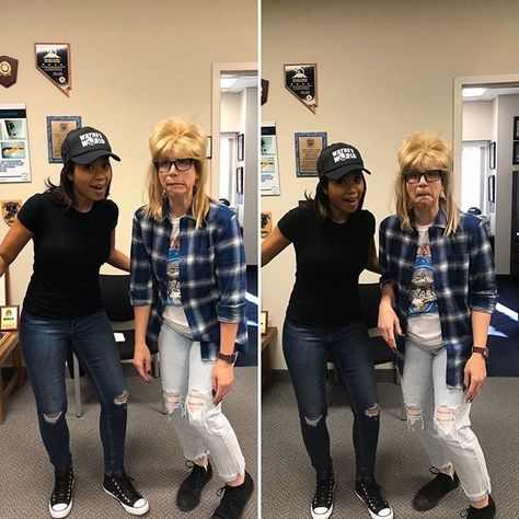 Wayne And Garth Costume, 90s Couples Costumes, Waynes World Costume, Wayne And Garth, Waynes World, 90s Couples, Costume Couples, Costumes For Halloween, Men Fashion Classy