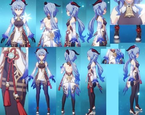 Ganyu Full Body Png, Ganyu Reference Sheet, Ganyu Character Design, Ganyu Reference, Genshin Impact Character Reference, Genshin Character Model, Genshin Impact Reference Sheet, Genshin Impact Character Sheet, Genshin Reference Sheet