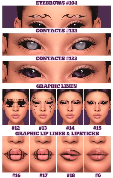 sims3melancholic | creating custom content for The Sims 4 | Patreon Sims 4 Cc Goth, Sims 4 Cc Eyes, Sims 4 Tsr, Sims 4 Patreon, Sims 4 Cas Mods, Free Sims 4, Sims 4 Cc Makeup, Sims 4 Mm Cc, Sims 4 Body Mods