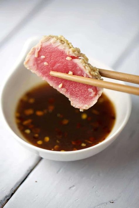 Ahi Tuna Sauce, Seared Ahi Tuna Recipe, Ahi Tuna Steak Recipe, Tuna Steak Recipe, Ahi Tuna Recipe, Grilled Tuna Steaks, Ahi Tuna Steak, Tuna Steak Recipes, Grilled Tuna