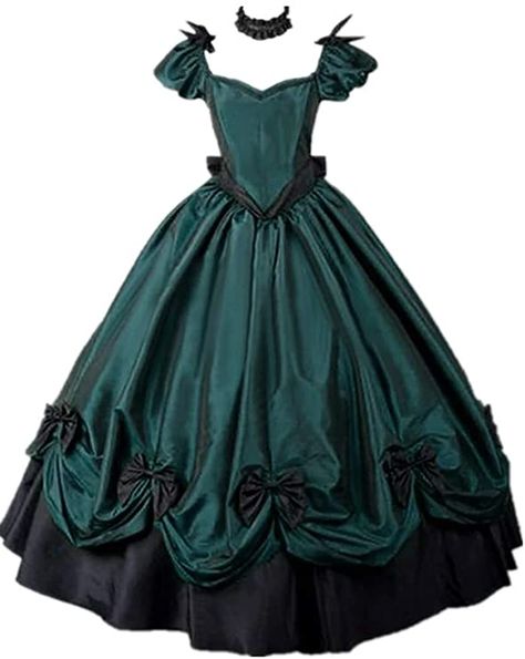 Amazon.com: Women's Southern Belle Costumes Rococo Ball Gown Gothic Victorian Costume Dress : Clothing, Shoes & Jewelry Southern Belle Costume, 19th Century Dress, Masquerade Prom, Belle Costume, Punk Dress, Century Dress, Victorian Costume, Gothic Victorian, Star Dress