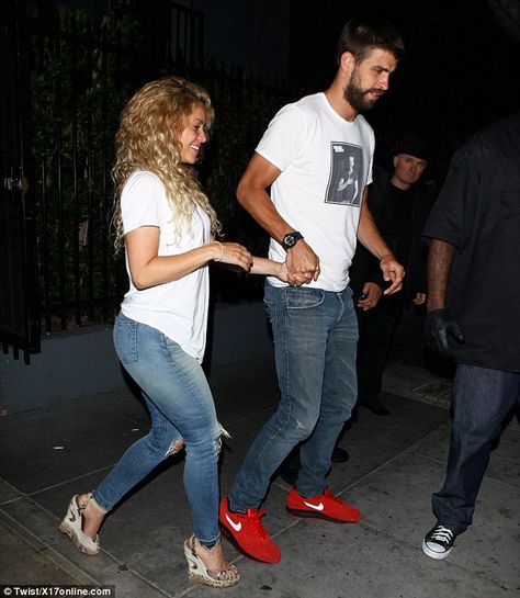 Couple time: The parents earlier fitted in dinner for two Shakira Style Outfits, Shakira Family, Salsa Night Outfit, Shakira Outfits, Shakira And Gerard Pique, Shakira Style, Salsa Outfit, Salsa Dancing Outfit, Dancing Outfit