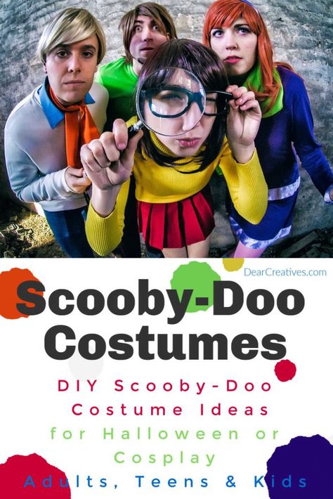 Thelma Scooby Doo, Diy Scooby, Scooby Doo Disfraz, Shaggy Costume, Velma Daphne, Scooby Doo Costumes, Evil Queen Costume, Cosplay Group, Beard Costume