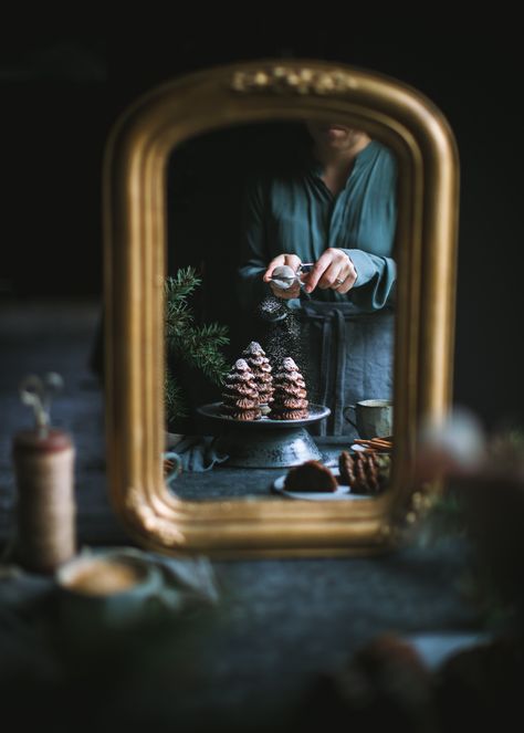 Gingerbread with Buttermilk and Lemon Zest | Adventures in Cooking Gingerbread Trees, Molasses Cake, Christmas Bakes, Rustic Food Photography, Dark Food, Product Photoshoot, Xmas Dinner, Snow Falling, Photo Food