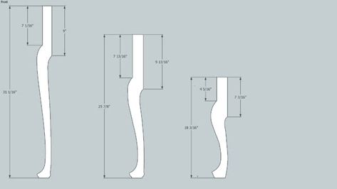 Cabriole Legs Template Leg Template, Wooden Table Legs, Diy Dining Room Table, Picture Table, Drawing Furniture, Wood Chair Design, Furniture Sketch, Wood Furniture Legs, Desk Legs