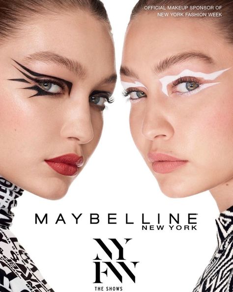 Makeup Creative Ads, Gigi Hadid Maybelline, Commercial Makeup, Estelle Chen, Makeup Advertisement, Alexi Lubomirski, Beauty Campaign, Official Makeup, Beauty Shots