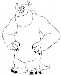 how to draw sulley from monsters inc step 4 Monsters Inc Characters, Image Monster, Sully Monsters Inc, Drawing 101, Disney Doodles, Disney Drawings Sketches, Monster Coloring Pages, Sketching Tips, Cartoon Disney