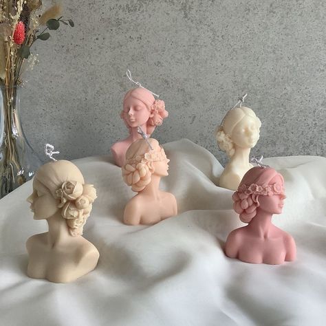 Sculpture Candles, Neutral Candles, Candle Sculpture, Body Candles, Body Candle, Modern Candle, Neutral Home Decor, Candles Photography, Aromatic Candles