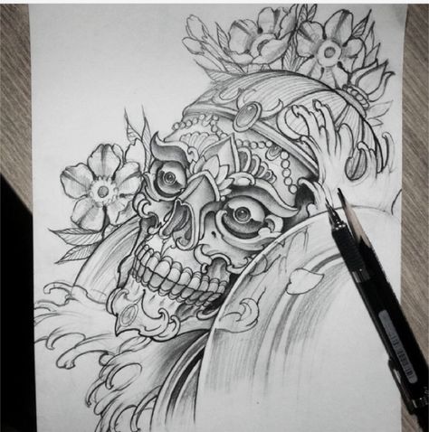 Tibetan Skull, Candy Skull Tattoo, Tibetan Tattoo, Japanese Tattoo Women, Random Tattoos, Dragon Tattoo Art, Spirit Tattoo, Skull Sleeve Tattoos, Skull Sleeve