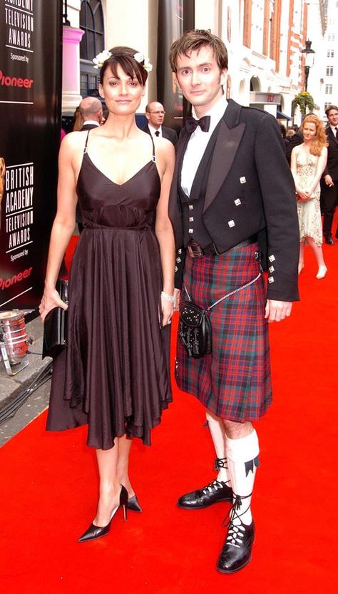 PHOTO OF THE DAY - 30th January 2015:  David Tennant and Sarah Parish at the BAFTAS - 2005 Sarah Parish, John Mcdonald, Doctor Who Cosplay, Catherine Tate, David Tennant Doctor Who, Men In Kilts, Wibbly Wobbly Timey Wimey Stuff, Tv Actors, British Actors