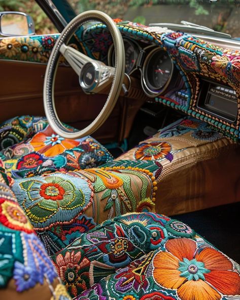 I’ve never been much of a car person, but if I had to pick a dream car it would look something like this. #midjourneyai #dreamcar #midjourneyv6 #midjourneyblend #fiberartinspo #aiart #midjourneydesign #mjblend #midjourneysref #promptcraft #vintage #vintagecar #vintageaesthetic #cottagecore #cottagecoreaesthetic #hippie #hippieaesthetic #aiart #aiphotography #aiartcommunity #aiartdailytheme Car Interior Aesthetic, Marley Quotes, 60s Cars, Hippie Car, Mood Style, Hippie Aesthetic, Night Drive, Travel Van, Cute Car Accessories