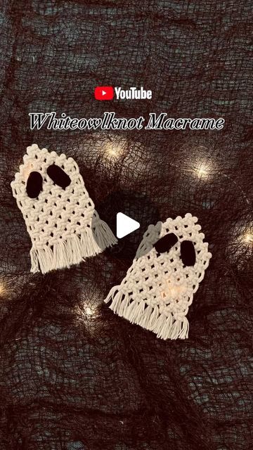 MACRAME PATTERNS/TUTORIALS on Instagram: "Quick tutorial for easy Halloween decoration #halloweendecor #diy" Easy Halloween Decoration, Easy Halloween Decorations, Macrame Patterns Tutorials, Macrame Patterns, Halloween Decoration, Easy Halloween, Halloween Decorations, Macrame, Halloween