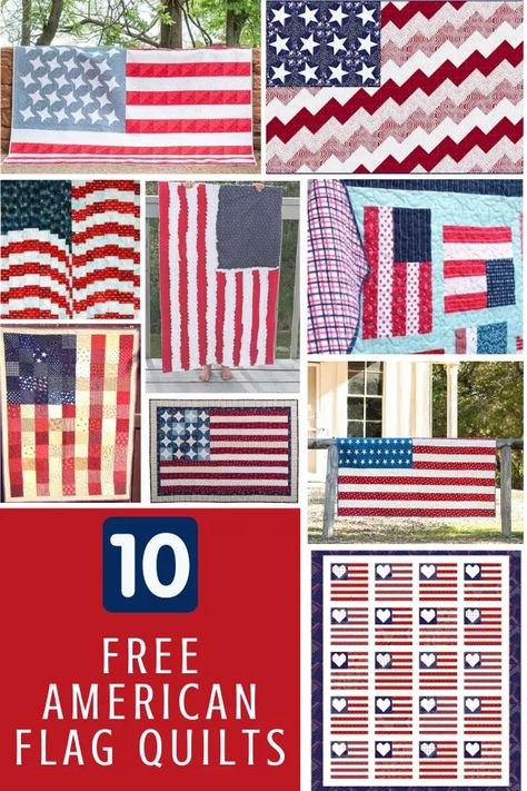 Patriotic Sewing, Small Wall Quilts, Freedom Quilt, Flag Quilts, Patriotic Wall Hanging, Sewing With Scraps, American Flag Quilt, Wall Quilt Patterns, Flag Wall Hanging