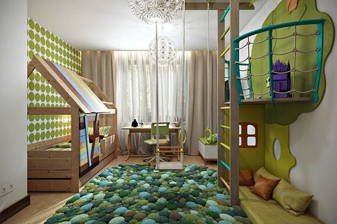 25 Modern Kids Bedroom Designs Perfect for Both Girls and Boys Bedroom Inspo Grey, Sensory Bedroom, Modern Boys Bedroom, Tree House Kids, Sensory Rooms, Modern Kids Bedroom, Kids Bedroom Designs, Sensory Room, Bedroom Pictures