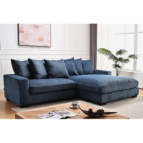 Amazon.com Shopping Cart Living Room L Shaped Sofa, Navy Couch, Fold Out Couch, L Shaped Sectional, Modular Sofa Design, Couches For Living Room, Upholstered Couch, Comfortable Couch, Sectional Couches