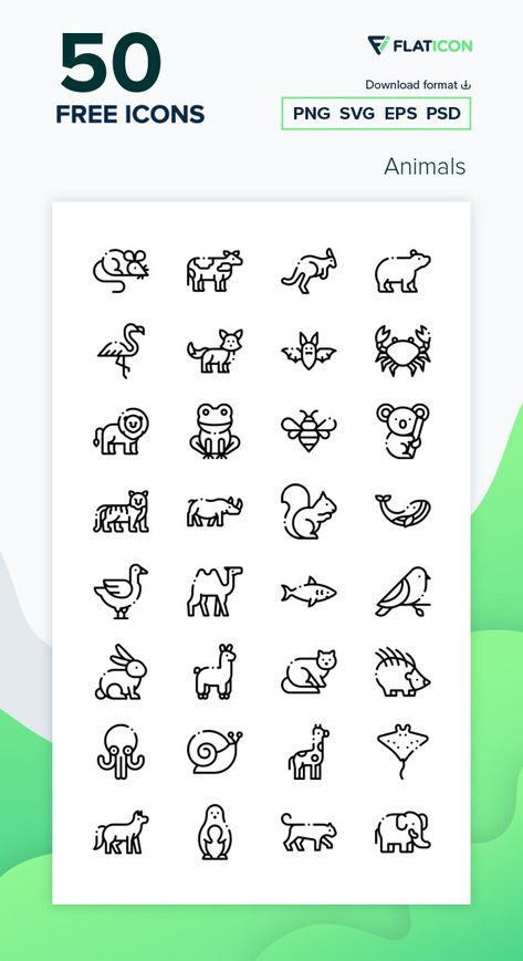 Animal Icon Design, Animals Icon, Free Icons Png, Graphic Design Photo, Minimalist Icons, Animal Icon, Simple Icon, Animal Svg, Free Icon Packs