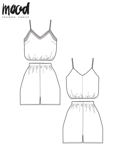 Mood Sewciety, Romper Sewing Pattern, Sewing Patterns Free Women, Shorts Sewing, Sewing Dress, Shorts Pattern, Free Sewing Pattern, Diy Vetement, Mood Fabrics