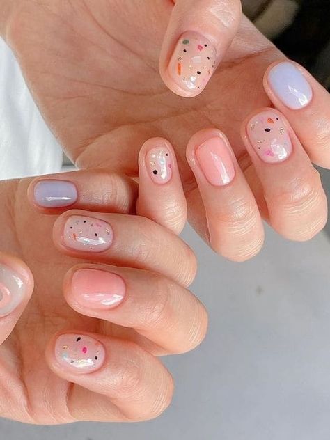 Best Summer Nail Designs, Korean Nail Designs, Winter Nail Art Ideas, Nail 2024, Korean Nail, Beachy Nails, Korean Nail Art, Summer Nail Designs, Minimalist Nail Art