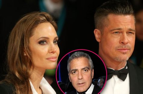 Brad Pitt wasn't the only one blindsided by Angelina Jolie's divorce decision. RadarOnline.com can reveal that the couple's BFF George Clooney was blindsided by the shocking news that Jolie filed f... Brad Pitt Divorce, Angelina Jolie Divorce, Brad And Angie, Brad And Angelina, Jolie Pitt, Fast Abs, Shocking News, George Clooney, Brad Pitt