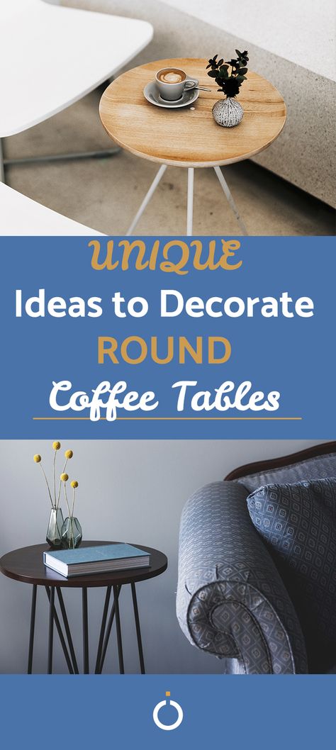 In this article for oneHOWTO, we look at different ideas to decorate round coffee tables. Coffee table design is a delicate art and sometimes less is more. Here we show you some interior design ideas for the best ways to design coffee table decor. #round #coffee #table #coffeetable #interior #design #home #decor #ideas #tips #designideas #homeimprovement #glass #wood #stain #paint #tray #endtable Decorate A Round Coffee Table, Decor Round Coffee Table, Round Coffee Tables, Table Decoration Ideas, Design Coffee Table, Hygge Lifestyle, Paint Tray, Coffee Table Decor, Different Ideas