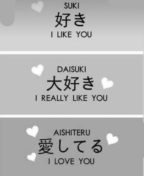 This is what these words mean in English instead of Japanese so ur not confused I Like You In Different Languages, I Love U In Japanese, Japanese Love Quotes, Japanese Guy, Japanese Love, Like U, Japanese Words, Pick Up Lines, Crush Quotes