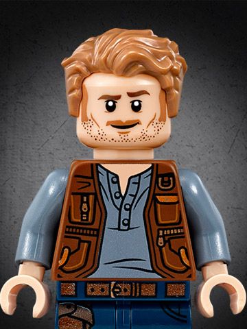 Owen Grady - LEGO Jurassic World Characters - LEGO.com for kids - US Fête Jurassic Park, Jurassic World Characters, Lego Ninjago Minifigures, Owen Grady, Jurassic Park Party, Lego Costume, Lego Shop, Lego Jurassic, Lego Jurassic World