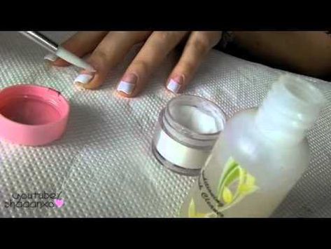 Acrylic Nails ♡ How To Do Your Own Acrylic Nails At Home ♡ Acrylic Tips Nails, Do Your Own Acrylic Nails, Nails Videos, Tips Nails, Remove Acrylic Nails, Nail Tip Designs, Acrylic Nails At Home, Acrylic Tips, Diy Acrylic Nails