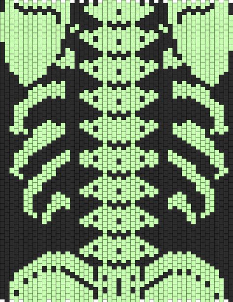 Skeleton Vest Back Bead Pattern Alpha Patterns Skeleton, Skeleton Knitting Pattern, Skeleton Grid Pattern, Crochet Skeleton Vest, Skeleton Alpha Pattern, Crochet Graph Patterns Aesthetic, Skull Alpha Pattern, Skeleton Pixel Art, Skeleton Crochet Pattern