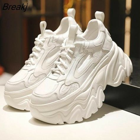 High Sole Shoes For Women, Cute White Shoes, Elegant Shoes Heels, Shoes Women Sneakers, Casual Shoes Women Sneakers, Black Stiletto Heels, Pretty Shoes Sneakers, Women's Casual Shoes, Fashion Shoes Sandals