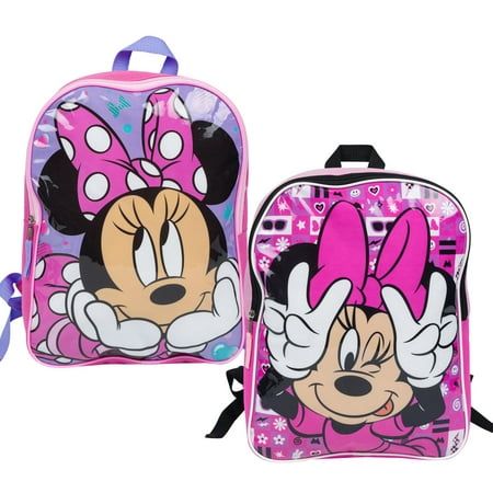 items size 15" x 12" x 3.5" age 3+ Licensed Product adjustable shoulder straps Step into a world of enchantment and imagination with our 15" Backpack! This captivating backpack is a dream come true for every little princess, providing the perfect combination of elegance, functionality, and fairytale charm. It comes in two assorted designs. Size: one size.  Color: Multicolor.  Gender: female.  Age Group: kids. Princess Backpack, Minnie Mouse Backpack, A Dream Come True, Girl Backpacks, Senior Year, Age 3, Dream Come True, Little Princess, Cloth Bags