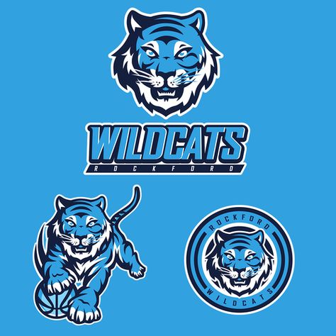 Wildcats Logo, Character Logo, Logo Mascot, Logo Shapes, Sports Logo Design, Team Mascots, Sports Logos, Boys Shorts, Great Logos