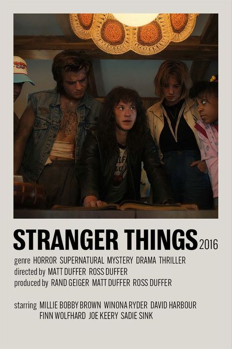 Stranger Things Minimalist, Minimalist Polaroid Poster, Duffer Brothers, Movie To Watch List, Movie Card, Stranger Things 2, Stranger Things Actors, Polaroid Poster, Stranger Things Characters