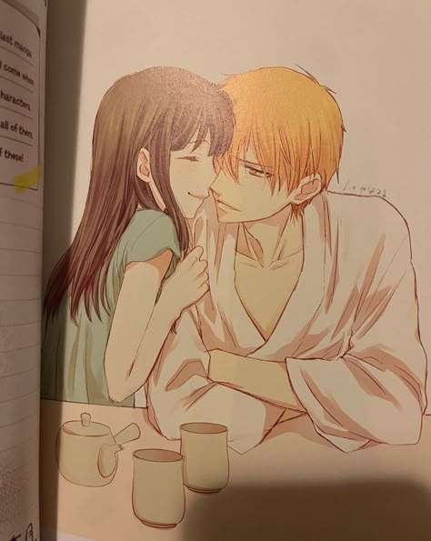 Fruits Basket Kyo, Kyo And Tohru, Fruits Basket Manga, Fruits Basket Anime, Cute Romance, Fruits Basket, Fruit Basket, Married Life, Me Me Me Anime