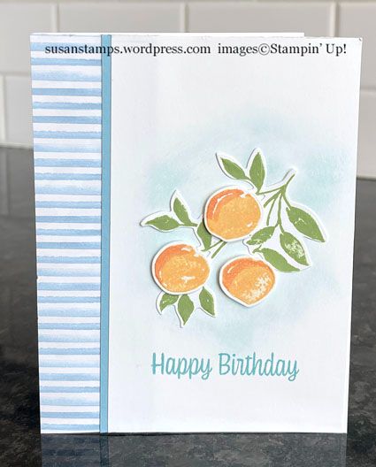 Fruit Cards, Sweet As A Peach, Youre A Peach, Birthday Week, Bee Cards, Jam Jar, Holly Leaf, Fun Fold Cards, Card Inspiration