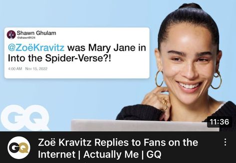 celebrity interviews Fame Dr Interview, Zoe Kravitz, Fame Dr, Celebrity Interview, Spider Verse, American Actress, Gq, Interview, Actresses