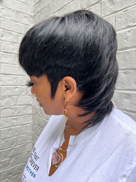 Undercut Mohawk Black Women, 2023 Quick Weave Hairstyles, Short Mullet Quick Weave, 27 Piece Quick Weave Hairstyles Mohawk, Short Pronto Quick Weave, Medium Quick Weave Hairstyles, 27 Piece Quick Weave Mullet, Short Sassy Hair Mohawk, Mullet Weave