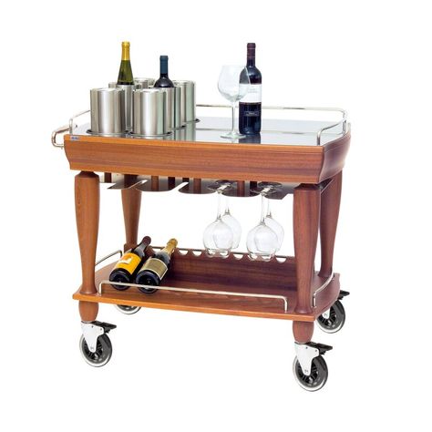 PARIS wine & liquor trolley | Ze Pé Liquor Trolley, Roast Stew, Paris Wine, Cold Cuts, Steel Railing, Stainless Steel Plate, Wine And Liquor, Glass Holders, Steel Plate