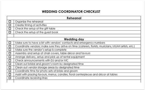 Wedding coordinator checklist download free pdf and word Day Of Coordinator Checklist, Wedding Coordinator Checklist, Day Of Wedding Coordinator, Wedding Budget Spreadsheet, Day Of Coordinator, Wedding Planner Checklist, Wedding Info, Wedding Planning Services, Wedding Checklist