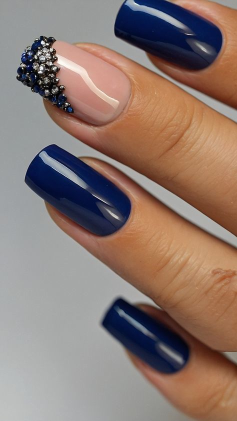 Discover trendy and chic blue nail designs for summer 2024 From dark navy to royal blue get inspired with light and dark nail art ideas Explore the latest designs and trends in blue nail art for 2024 Perfect for adding a touch of sophistication to your summer look Dark Blue Black Nails, Nail Art Blue, Nail Ideas For Summer, Vintage Nail Art, Blue Nail Ideas, Dark Nail Art, Nail Designs For Summer, Sky Blue Nails, Navy Nails