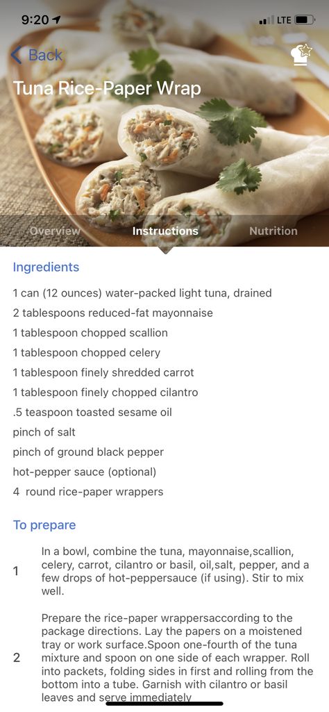 Healthy Cold Lunches, Rice Paper Wraps, Tuna Rice, Rice Paper Wrappers, Cold Lunches, Hot Pepper Sauce, Shredded Carrot, Pepper Sauce, Packing Light