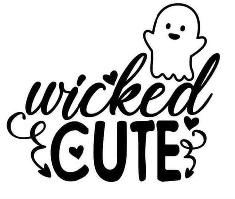 Cute Halloween Images, Cute Halloween Svg, Halloween Cricut, Spooky Svg, Cricket Projects, Cute Svg, Halloween Decals, Monogram Ideas, Tee Designs