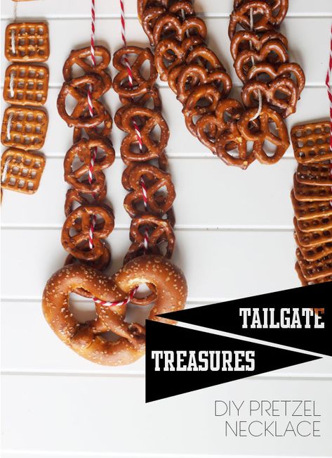 DIY Pretzel Necklaces Pretzel Necklaces, Big Pretzel, Oktoberfest Party Ideas, Pretzel Necklace, Octoberfest Party, German Party, Brew Fest, Beer Tasting Party, Beer Tasting Parties